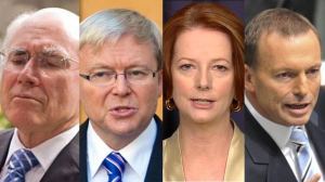 John Howard, Kevin Rudd, Julia Gillard, Tony Abbott